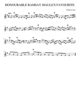 HONOURABLE RAMSAY MAULE'S FAVOURITE