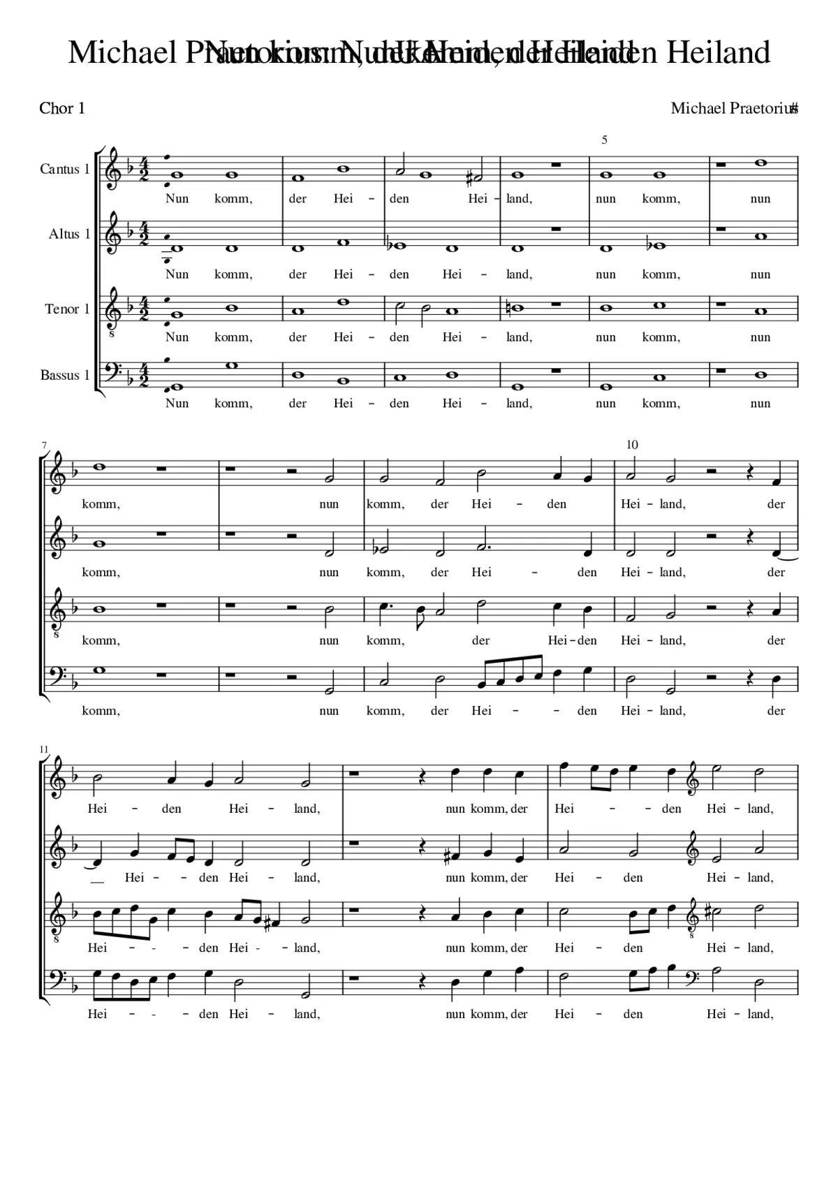 Nun komm der Heiden Heiland - Page 1