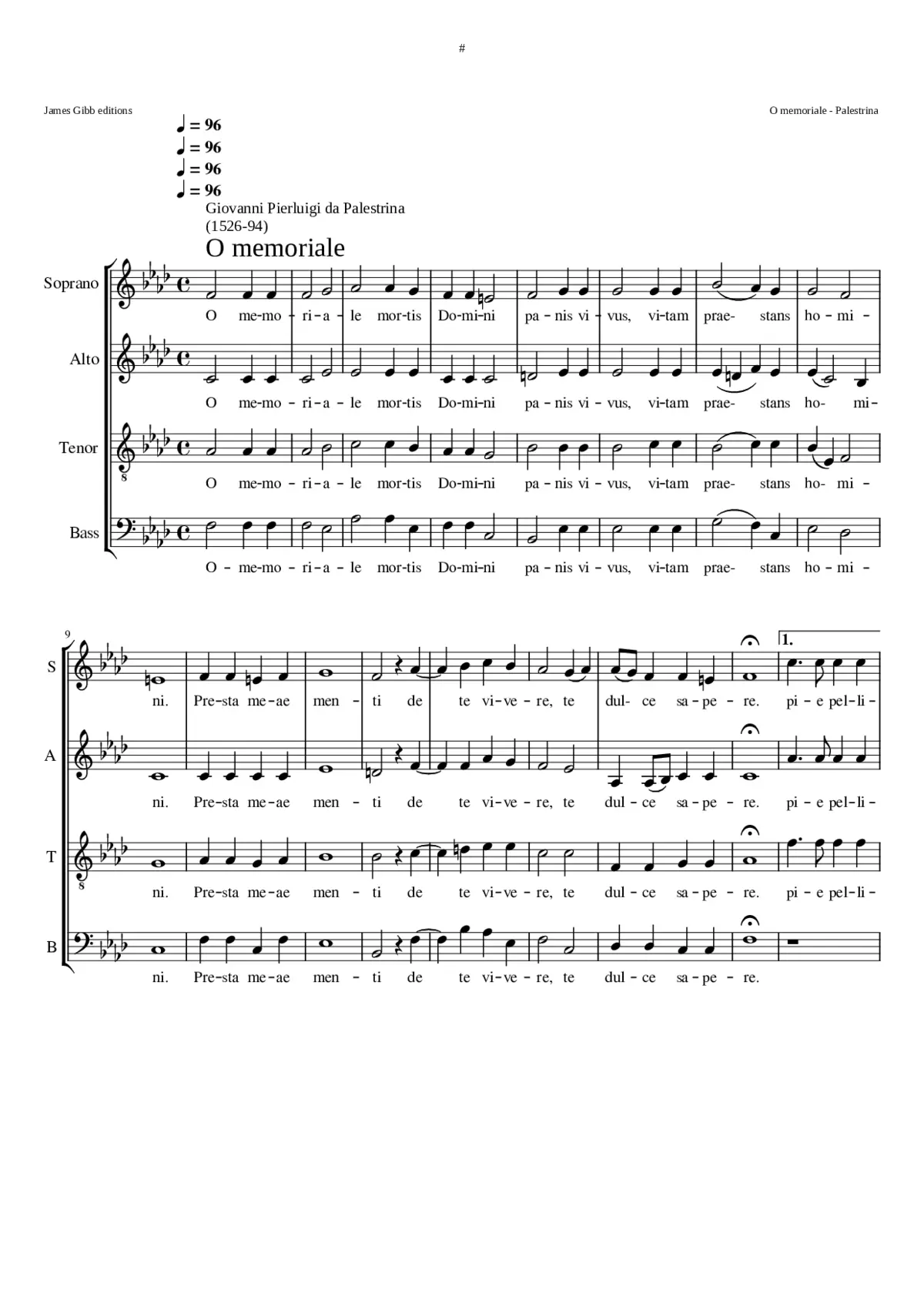 O memoriale - Page 1