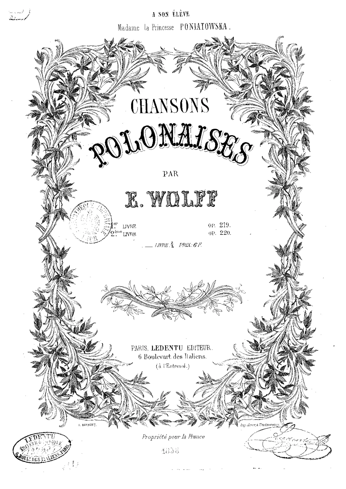 2 Chansons polonaises - Page 1