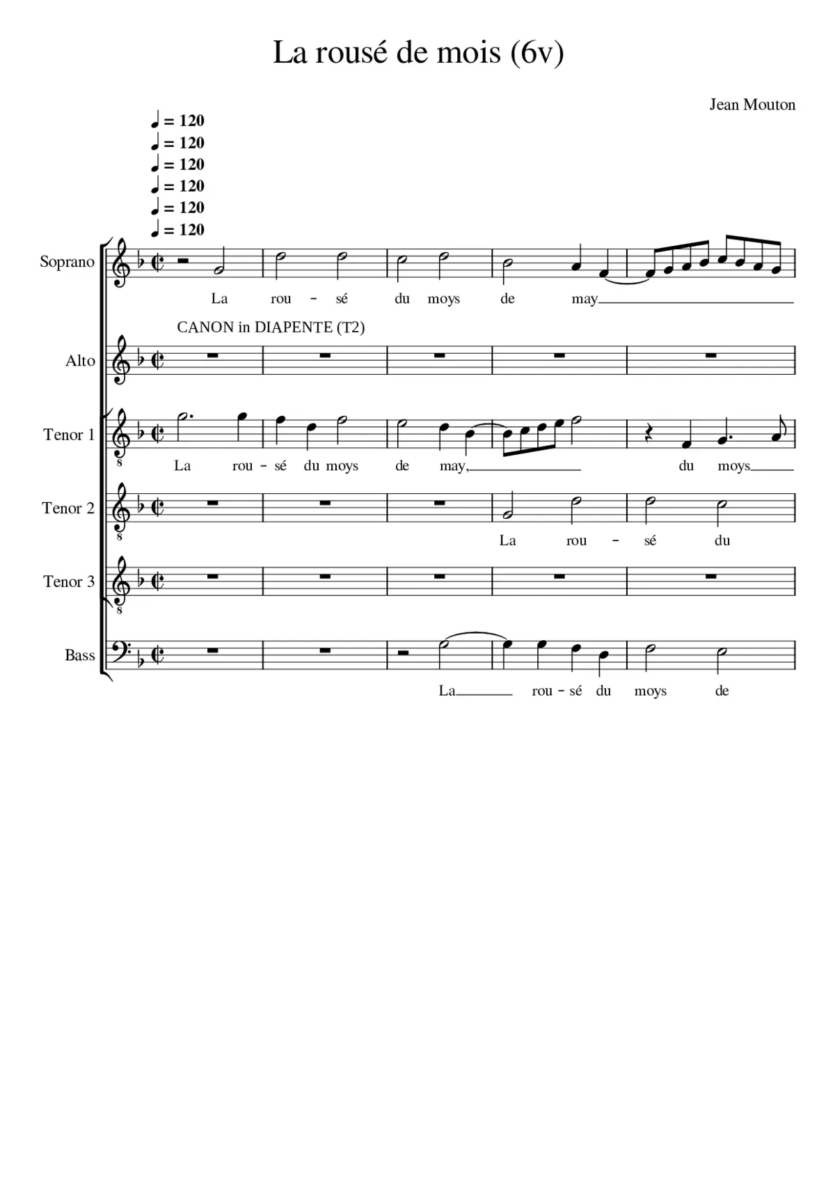 La rousé du moys - Page 1