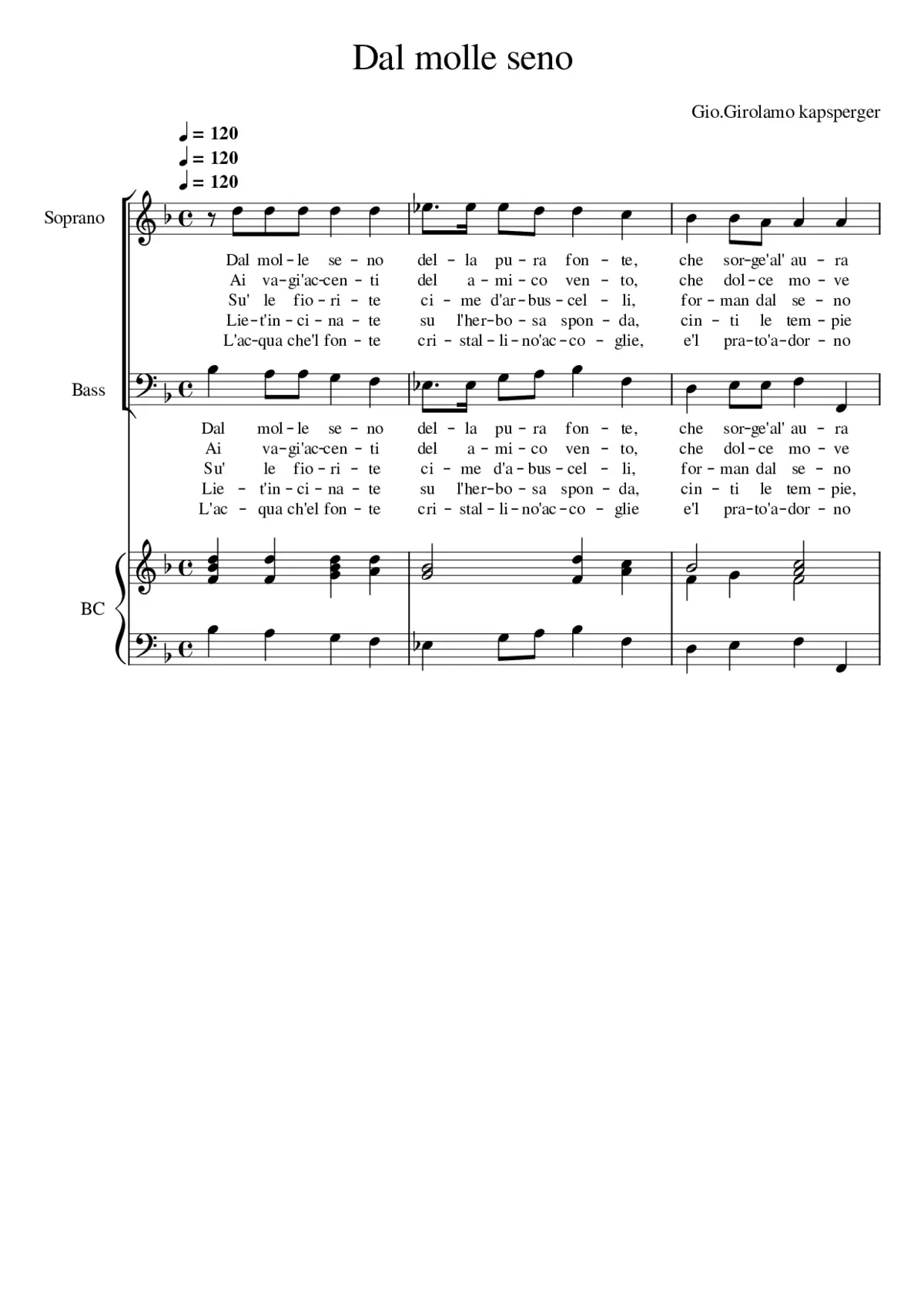 Dal molle seno - Page 1