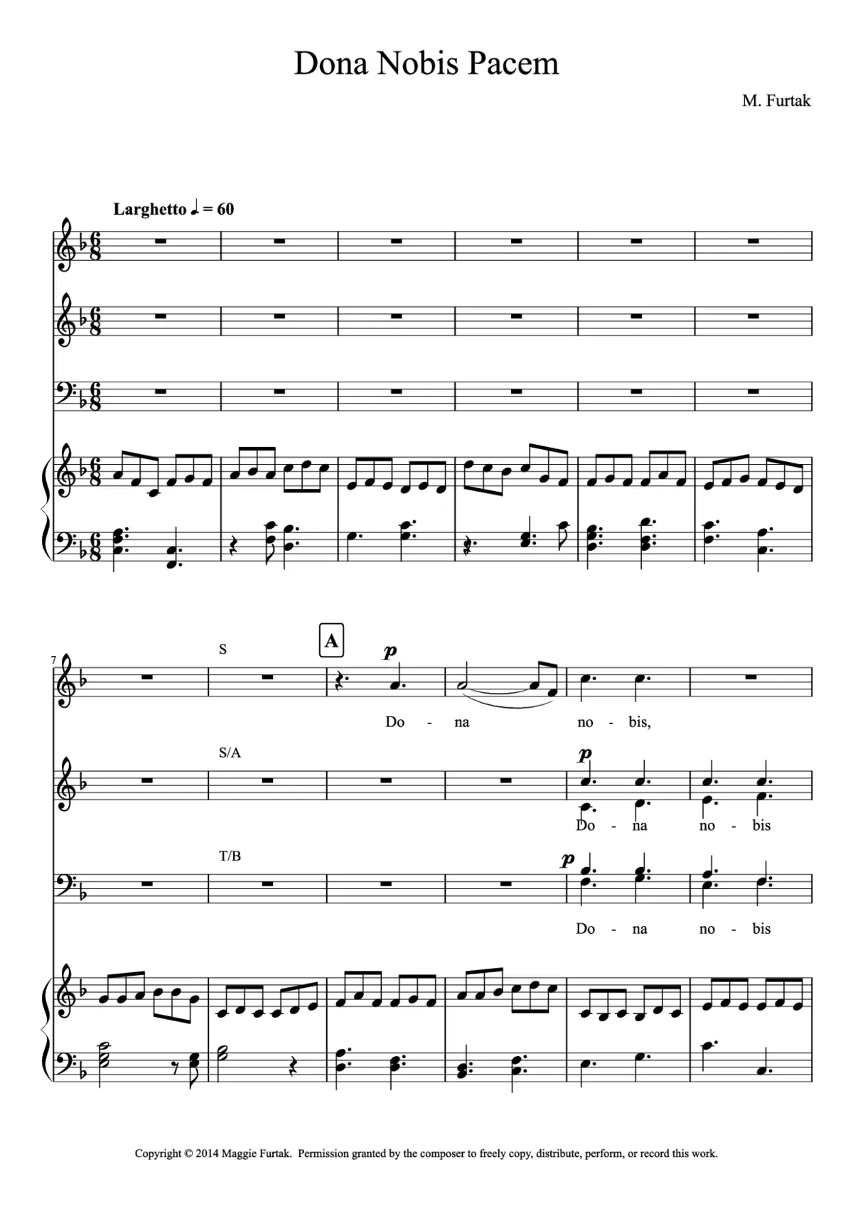 Dona nobis pacem - Page 1