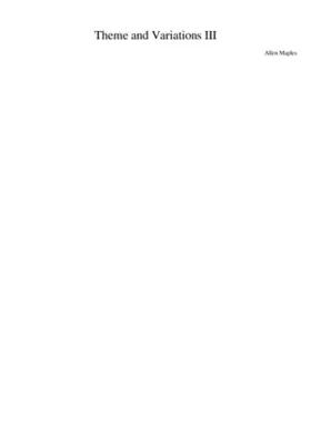 Theme and Variations III