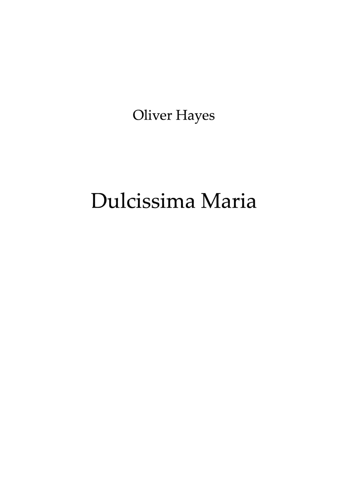Dulcissima Maria - Page 1