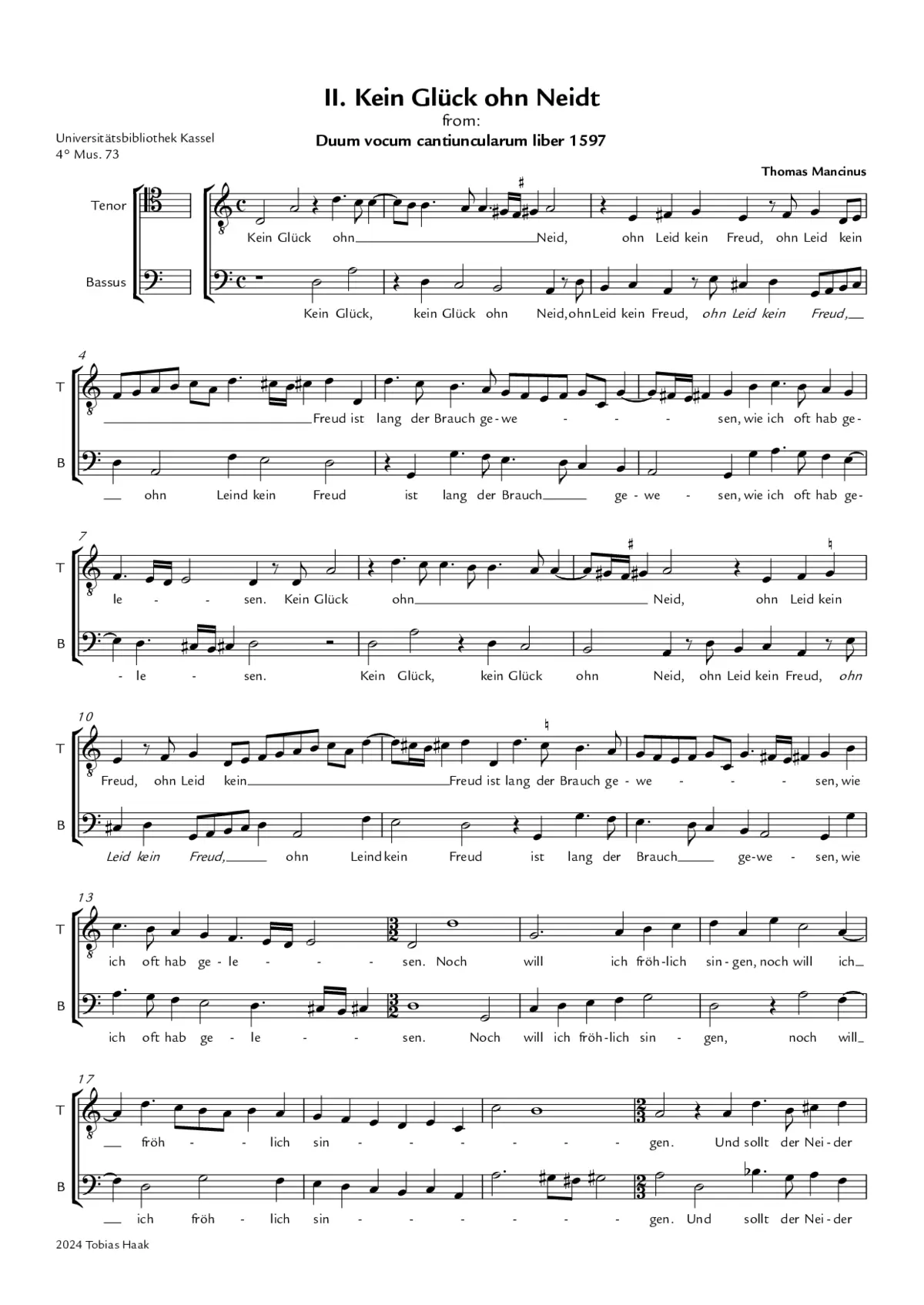 Kein Glück ohn Neidt - Page 1