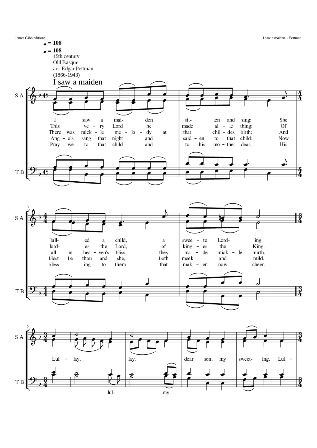 I saw a maiden - Page 1