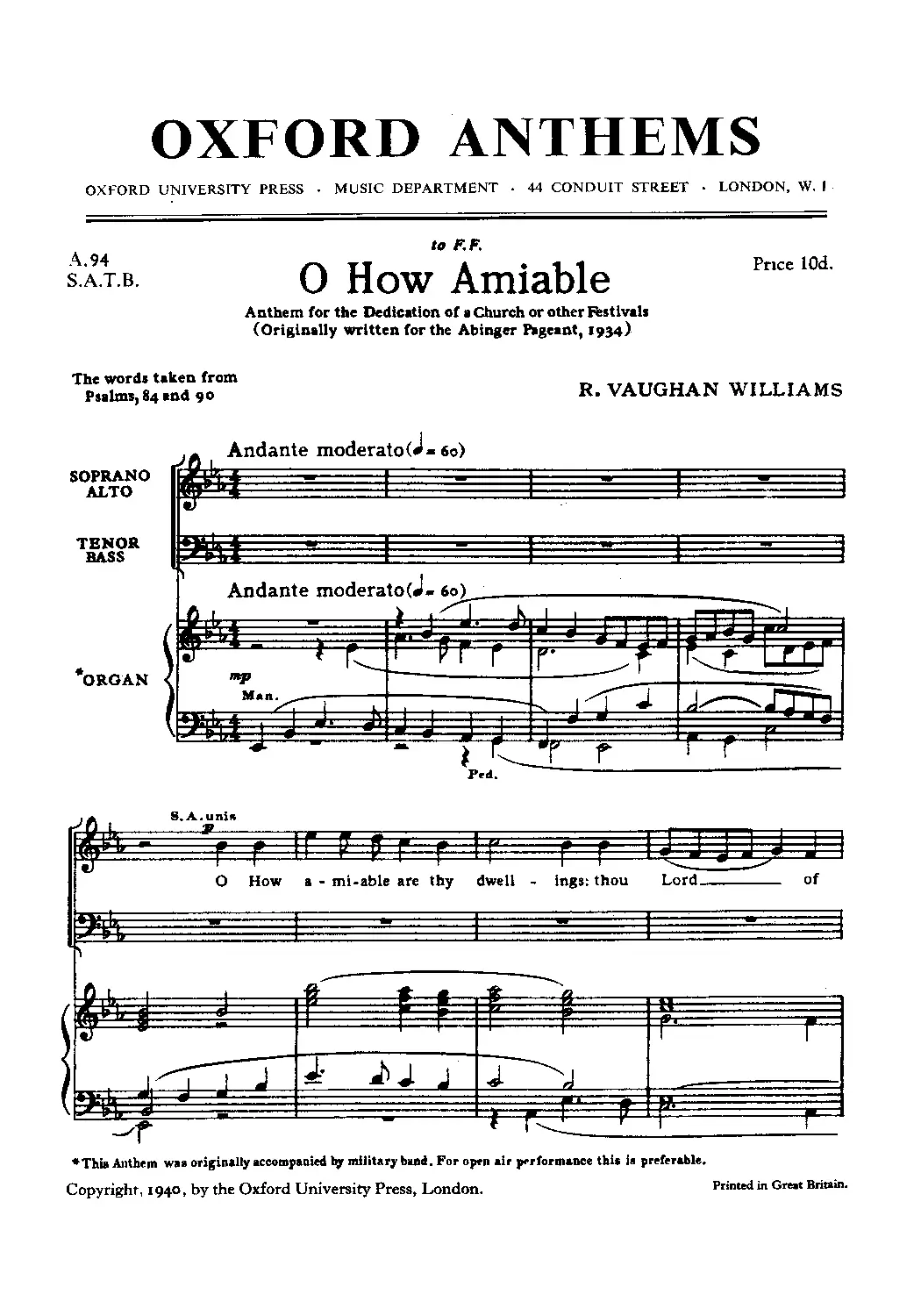 O How Amiable - Page 1