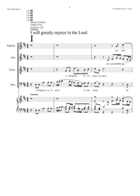 I will greatly rejoice in the Lord