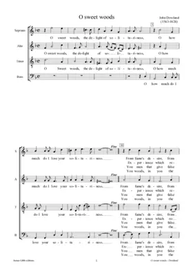 O sweet woods, the delight of solitarienesse