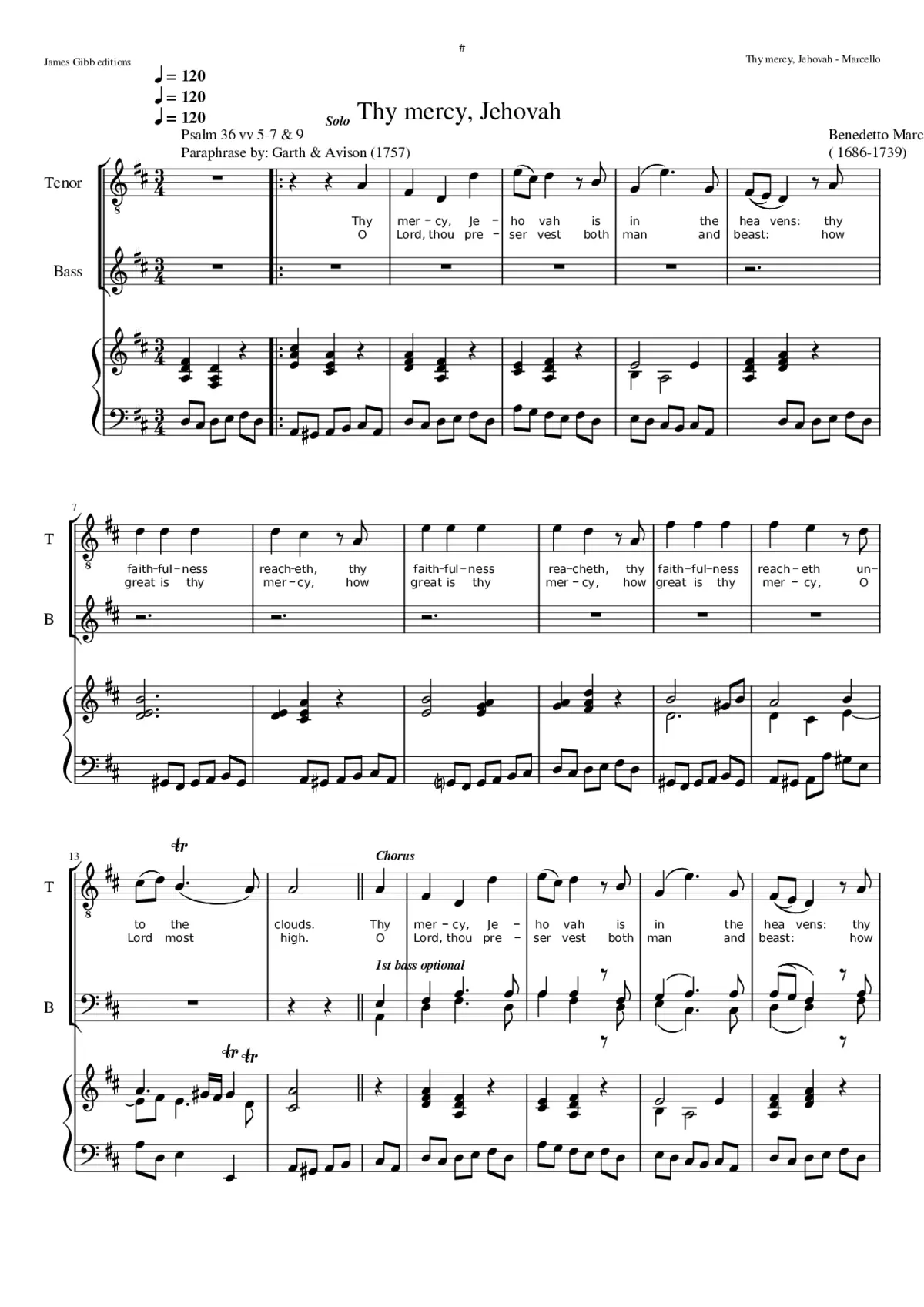 Thy mercy Jehovah - Page 1