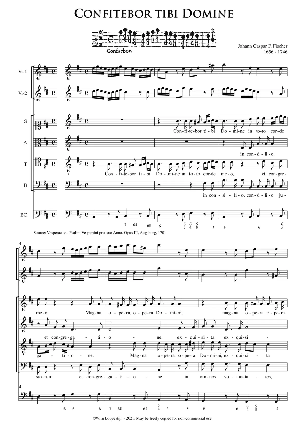 Confitebor - Page 1