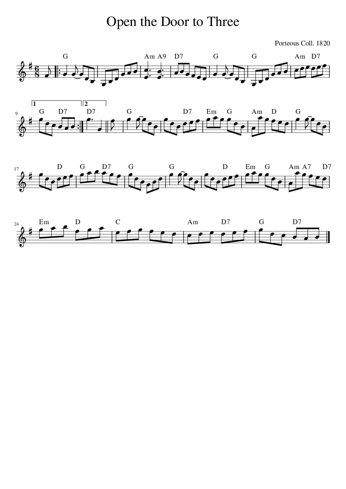 Open the Door to Three - Page 1