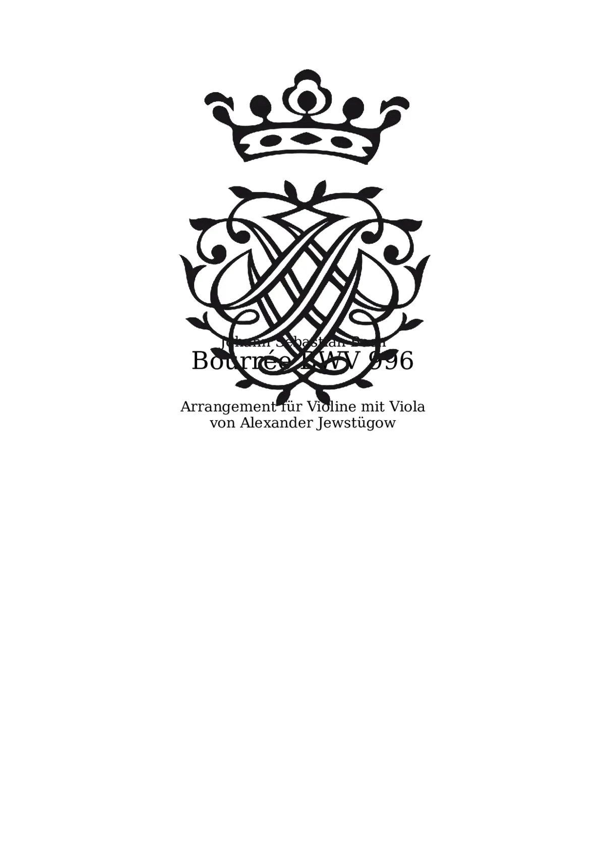 Lute Suite in E minor BWV 996 - Page 1