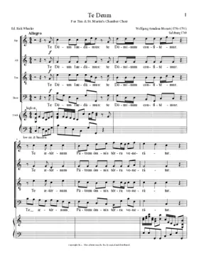 Te Deum, KV 141/66b