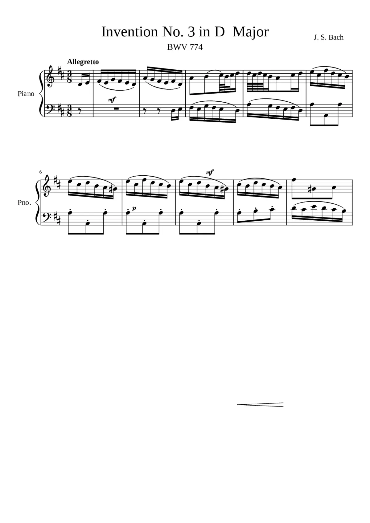 Invention in F major BWV 779 - Page 1