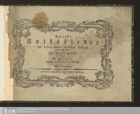 18 Volkslieder, Sammlung 1