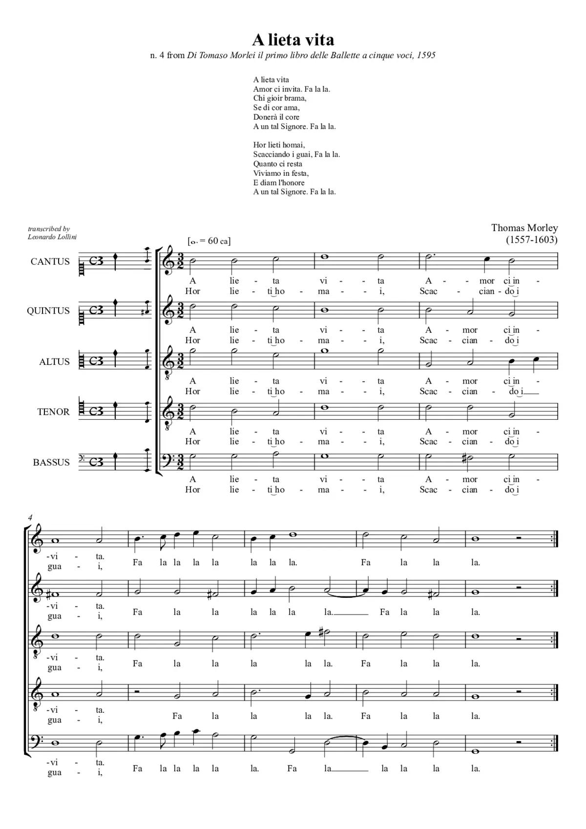 A lieta vita - Page 1