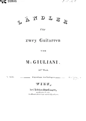 Ländler für zwey Guitarren