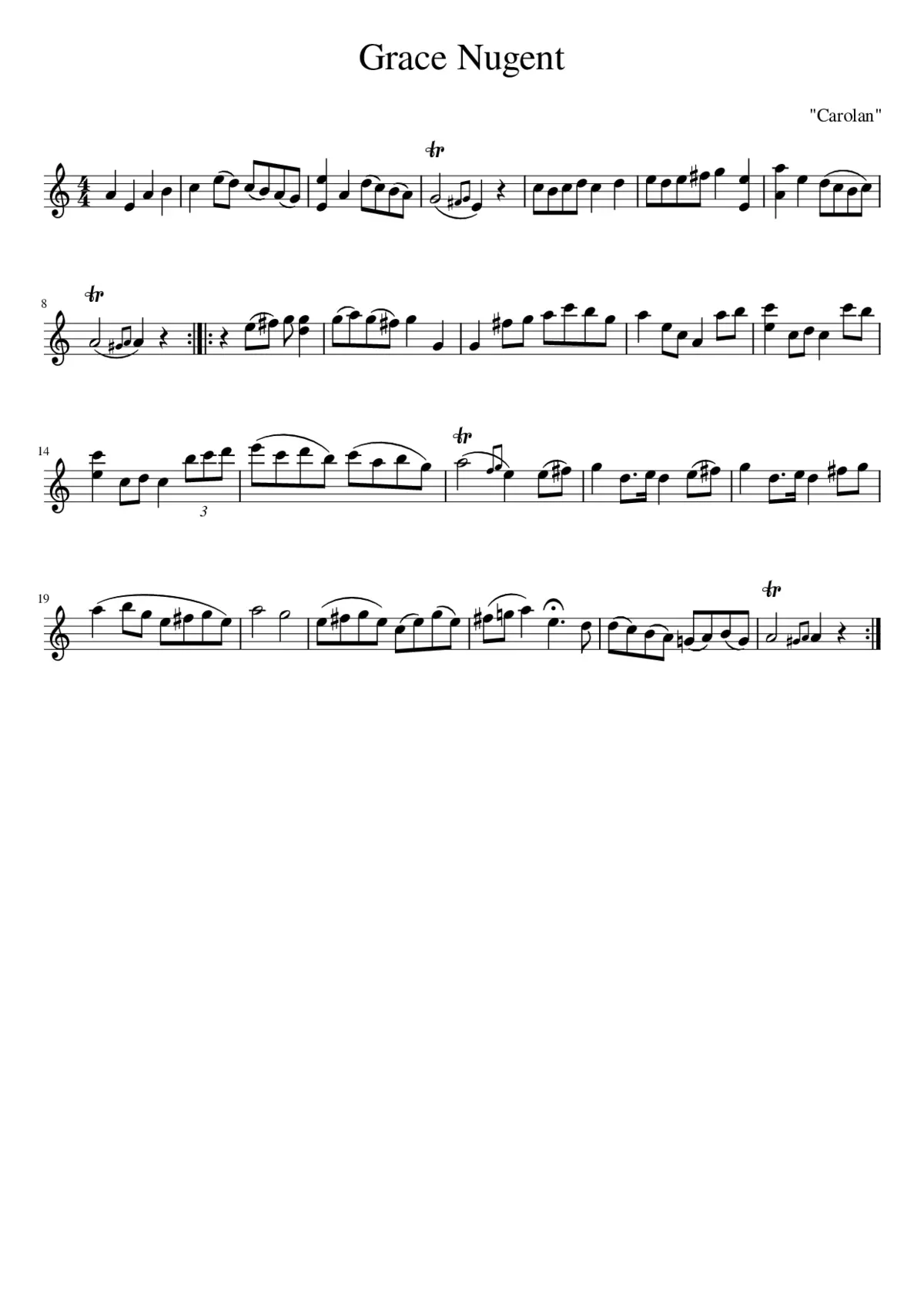 Grace Nugent - Page 1