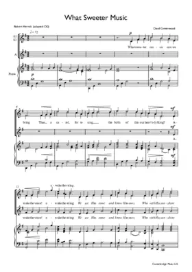 What sweeter music