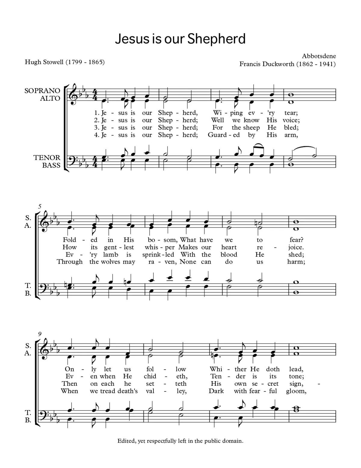 Jesus is our Shepherd - Page 1