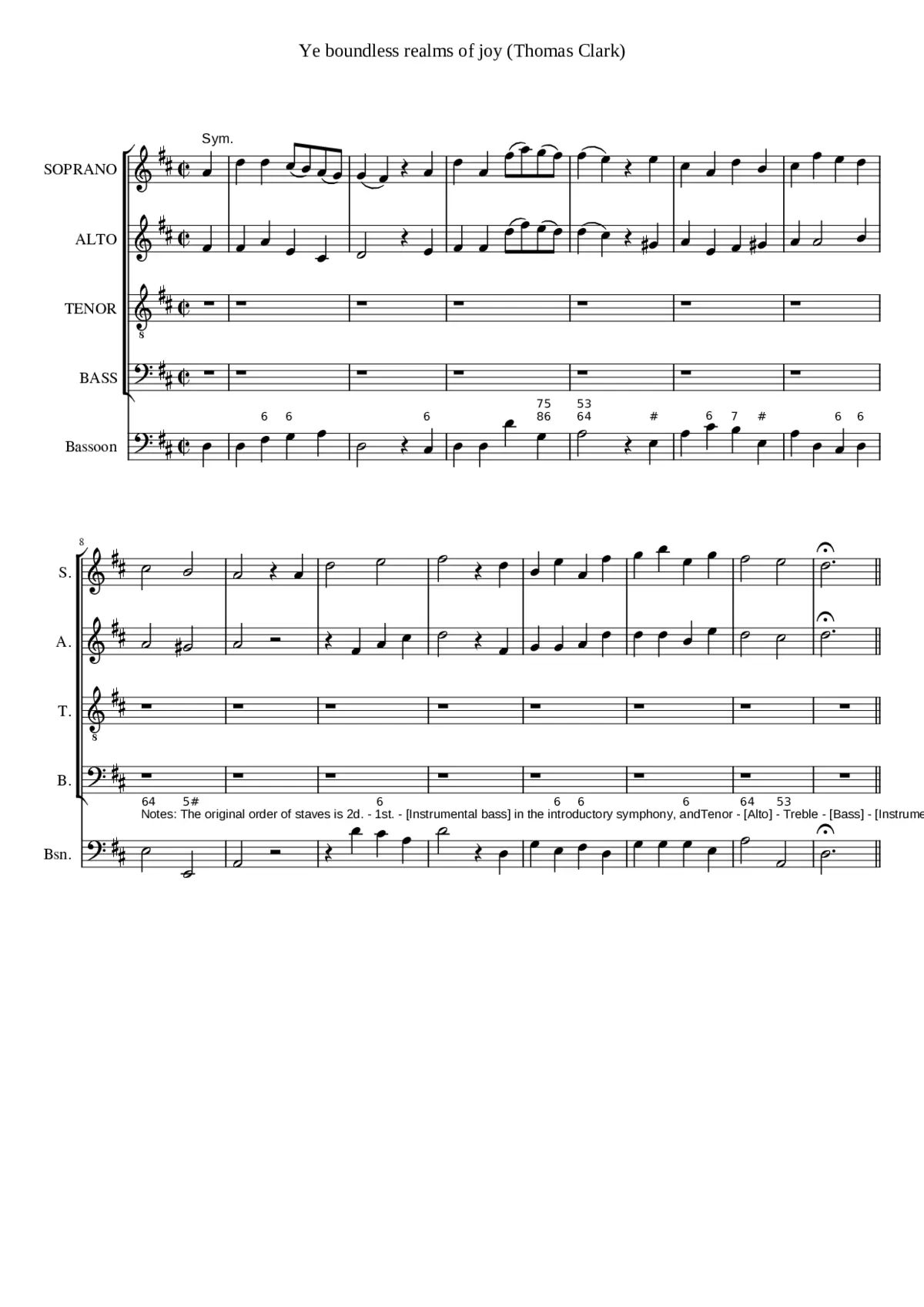 Ye boundless realms of joy - Page 1