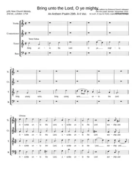 Bring unto the Lord O ye mighty