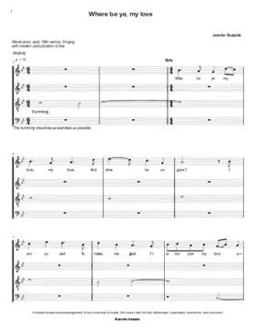 Where be ye, my love