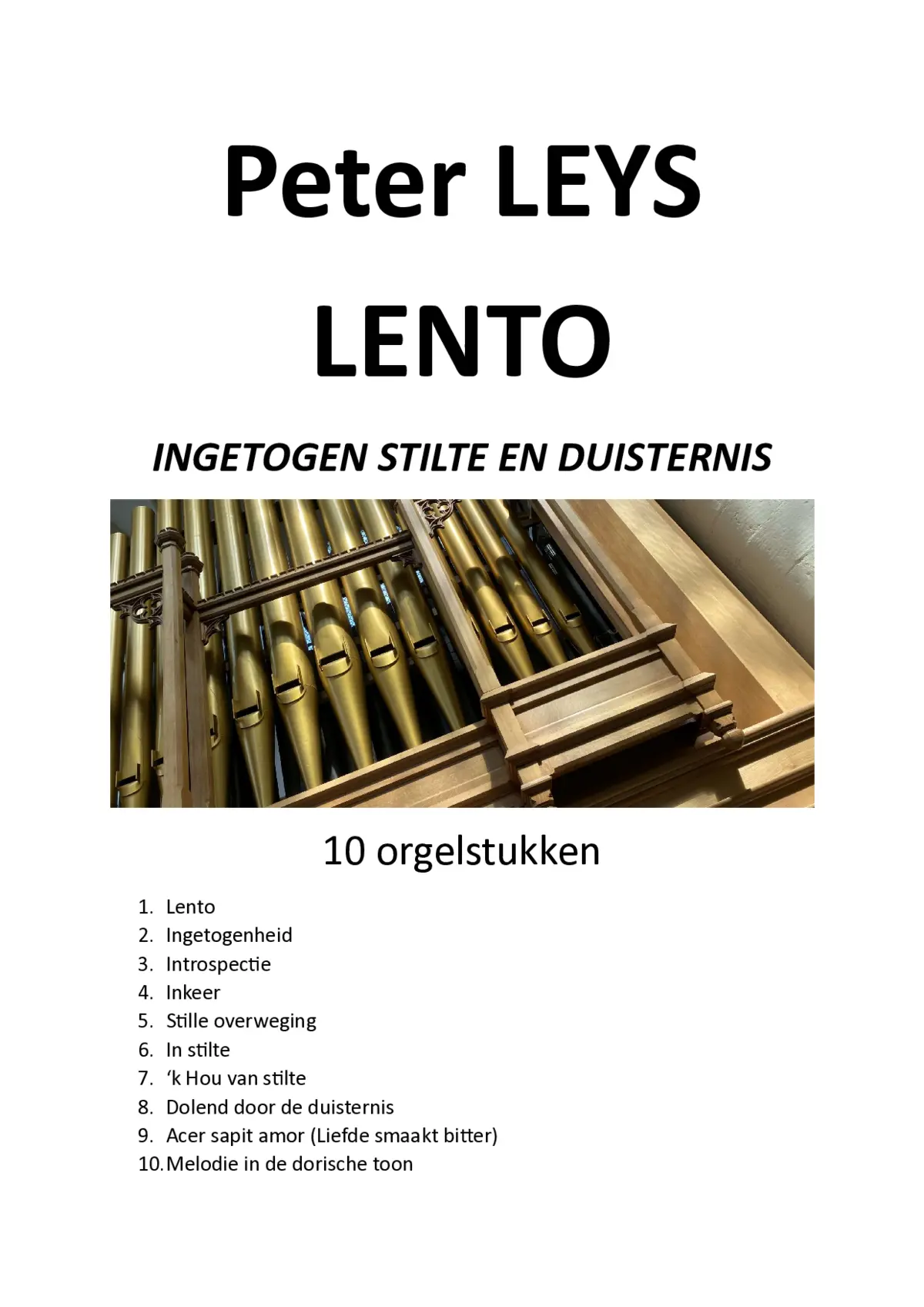 10 intime Orgelstücke - Page 1