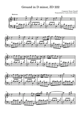 Ground in D minor, ZD 222