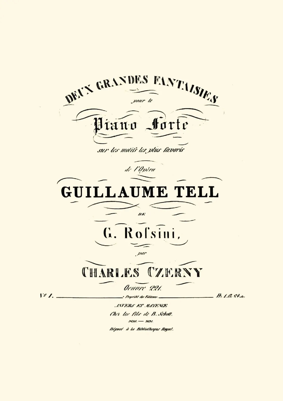 2 Grandes fantaisies sur les motifs de 'Guillaume Tell' - Page 1