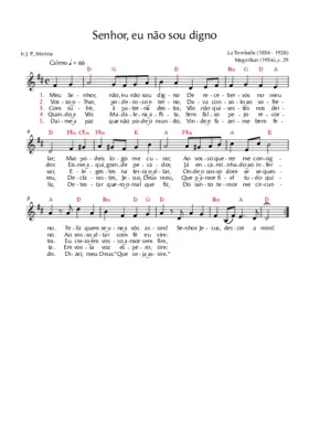 Senhor, eu não sou digno