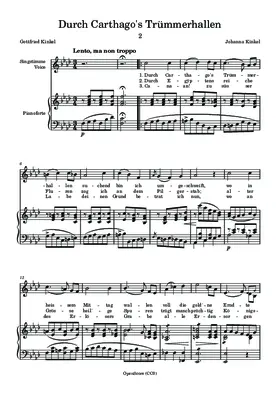 Durch Carthago’s Trümmerhallen