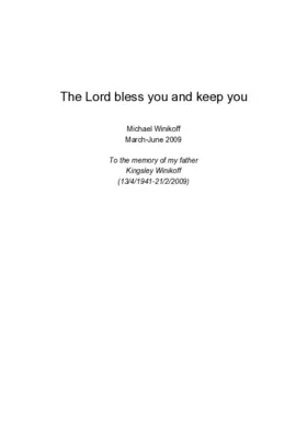 The Lord bless you and keep you