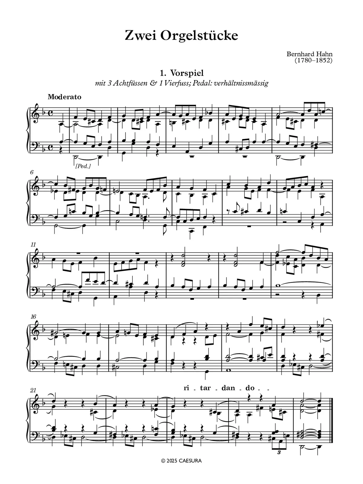 2 Orgelstücke - Page 1