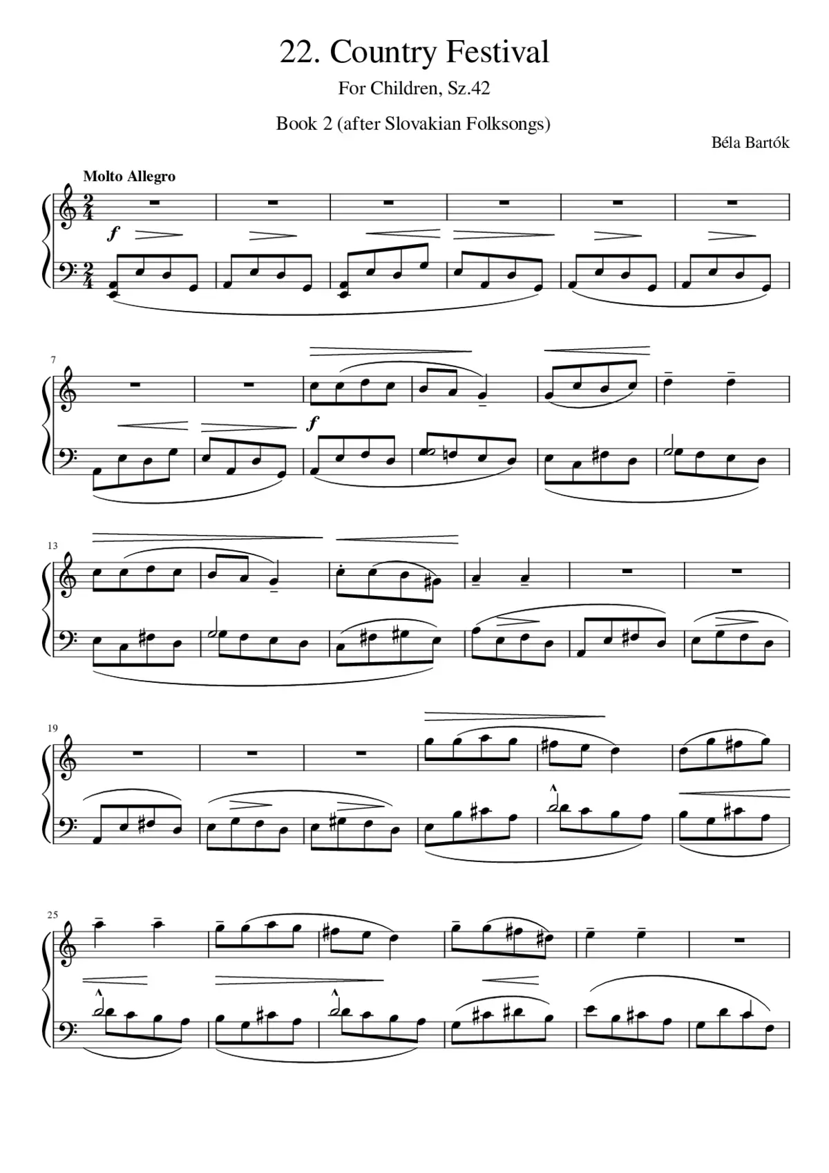 For Children Sz.42 - Page 1