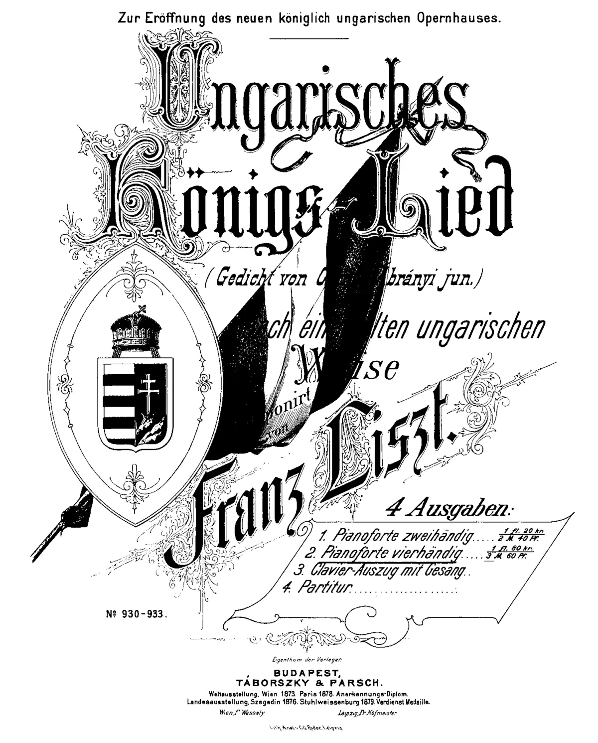 Magyar király-dal - Page 1