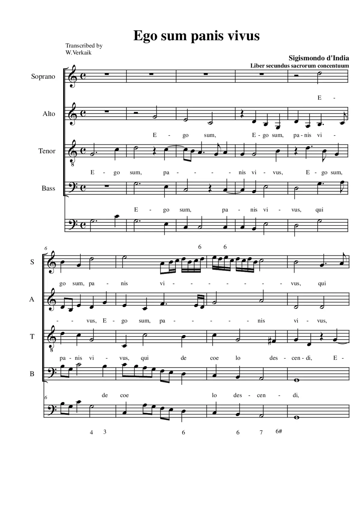 Ego sum panis vivus - Page 1