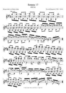 Guitar Sonata in A major