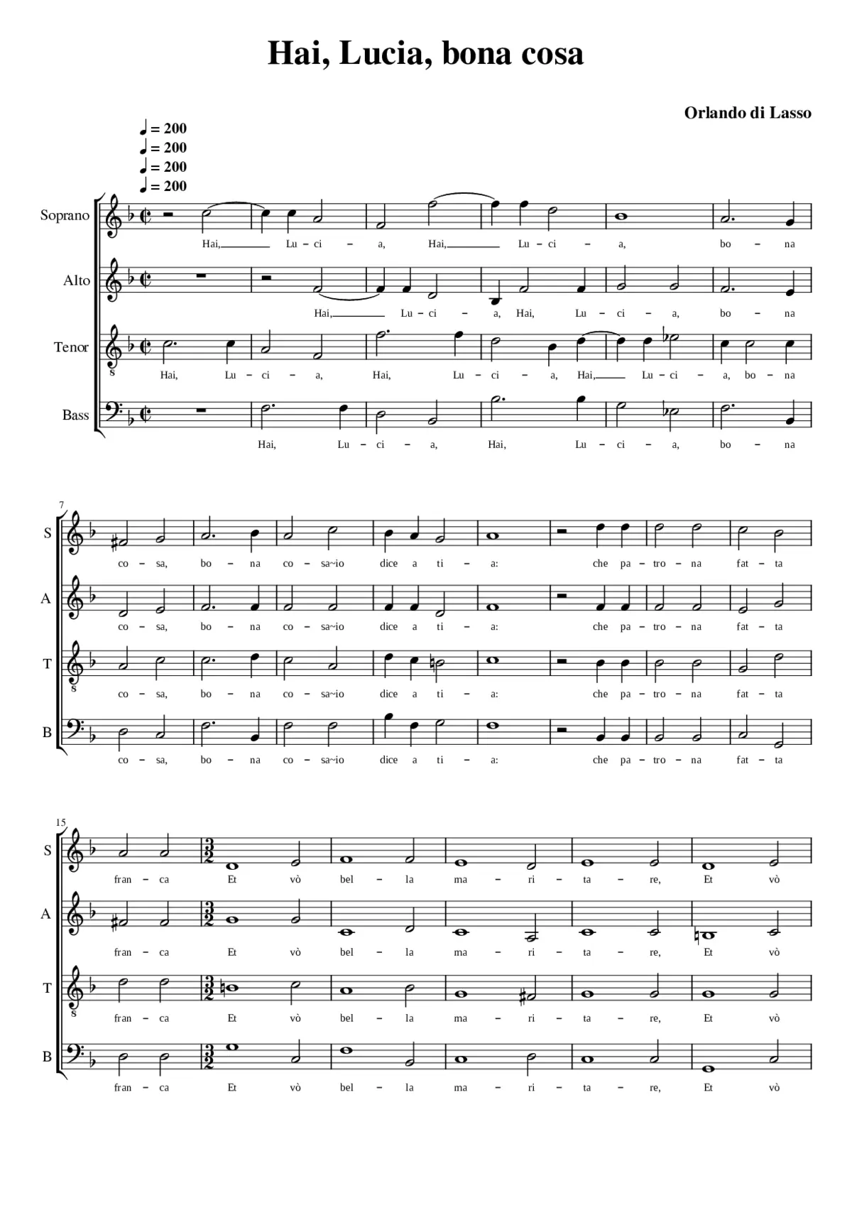 Hai Lucia bona cosa - Page 1