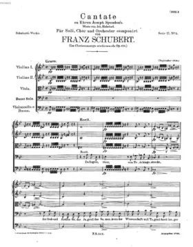 Kantate zu Ehren von Josef Spendou