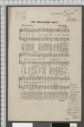 Music at Welhavens Grave