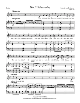 Sehnsucht, Op. 83 No. 2