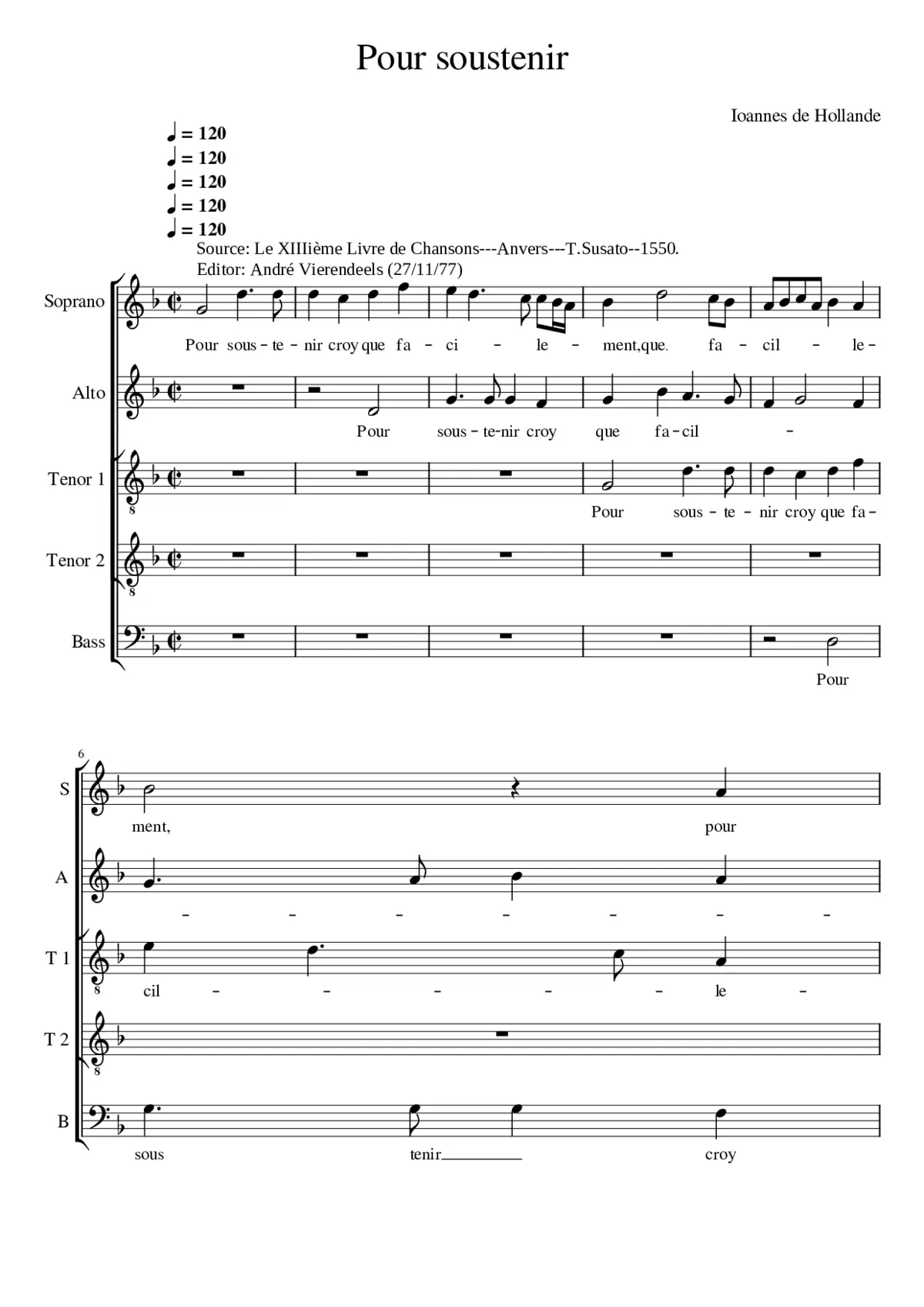 Pour soustenir - Page 1