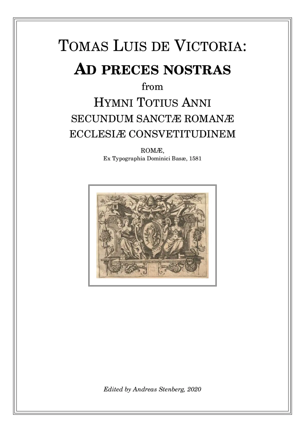 Ad preces nostras deitatis aures - Page 1