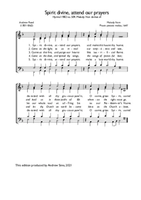 Spirit divine, attend our prayers