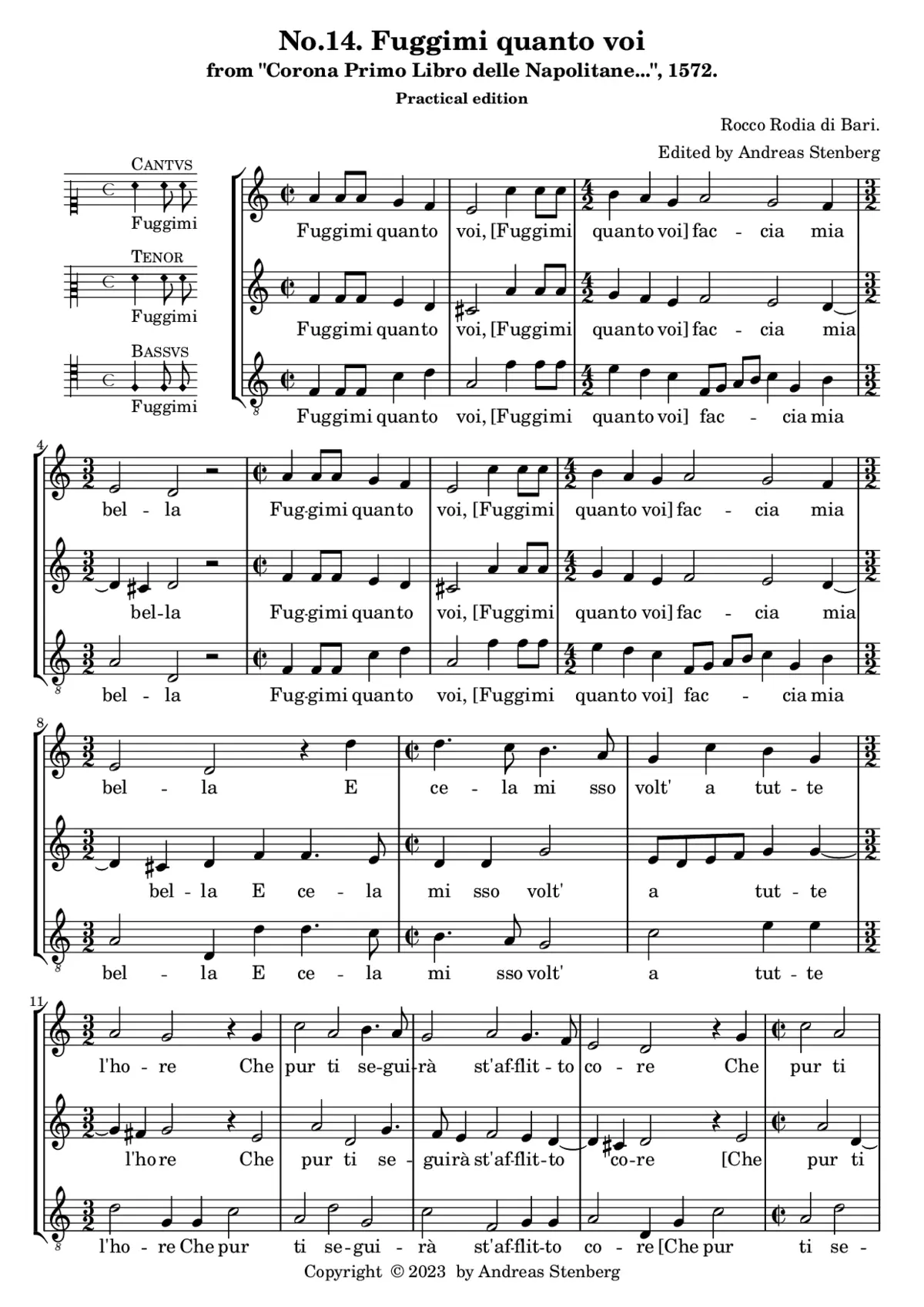 Fuggimi quanto voi - Page 1