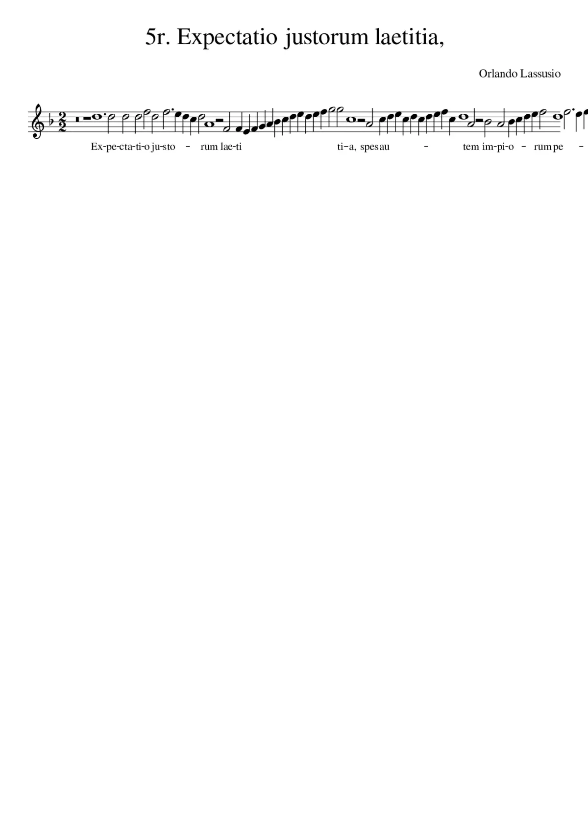 5r. Expectatio justorum laetitia - Page 1