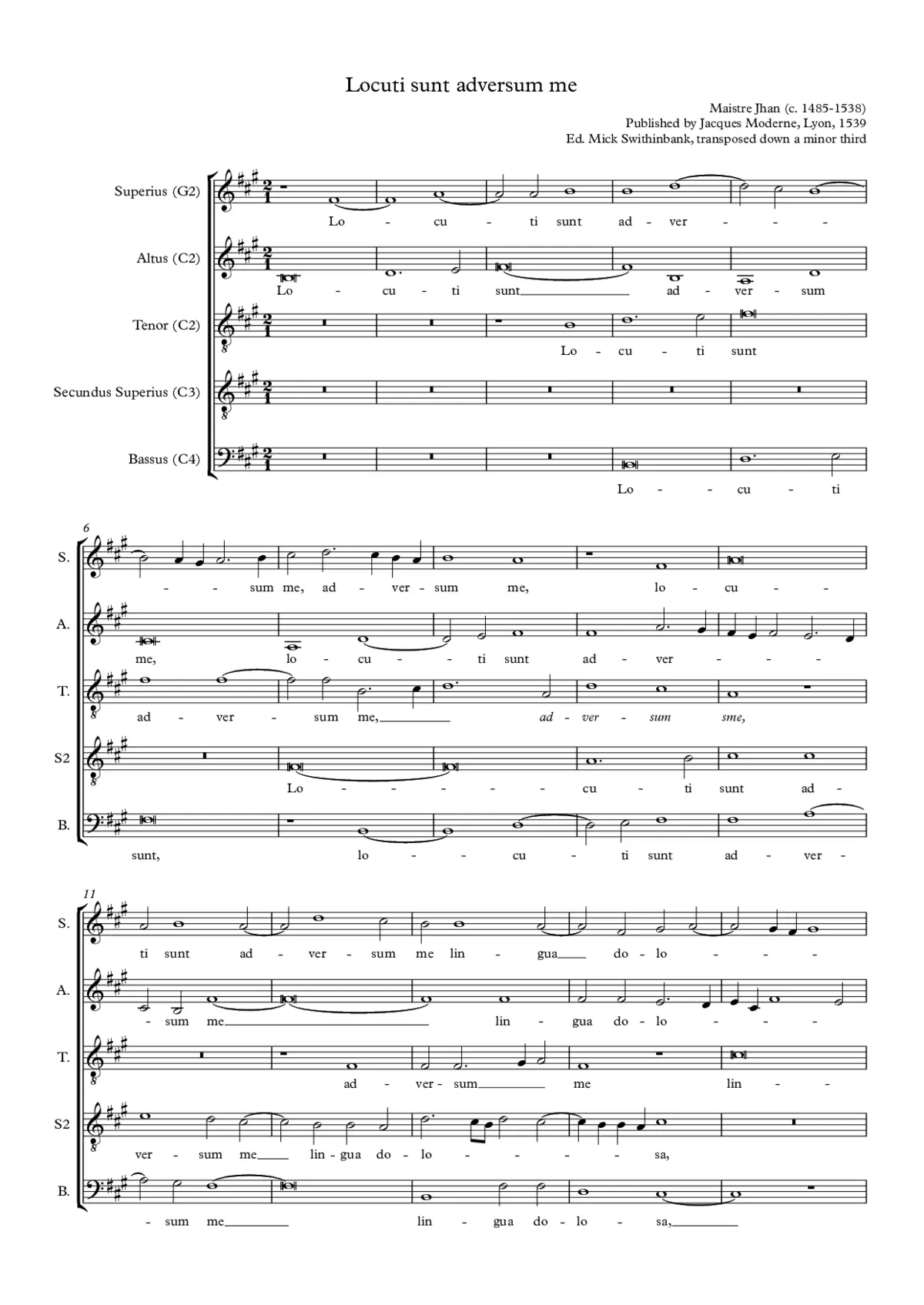Locuti sunt adversum me - Page 1